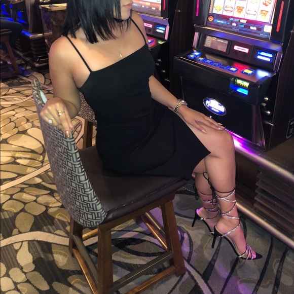 Express Front Slit Sheath Dress in Black - Picture 4 of 4